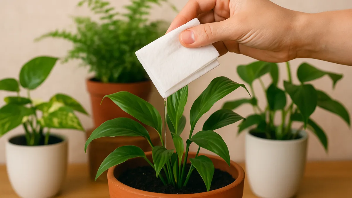 Viral Paper-Towel Watering Hack