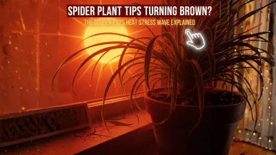 Spider Plant Tips Turning Brown? The Sudden 2025 Heat Stress Wave Explained