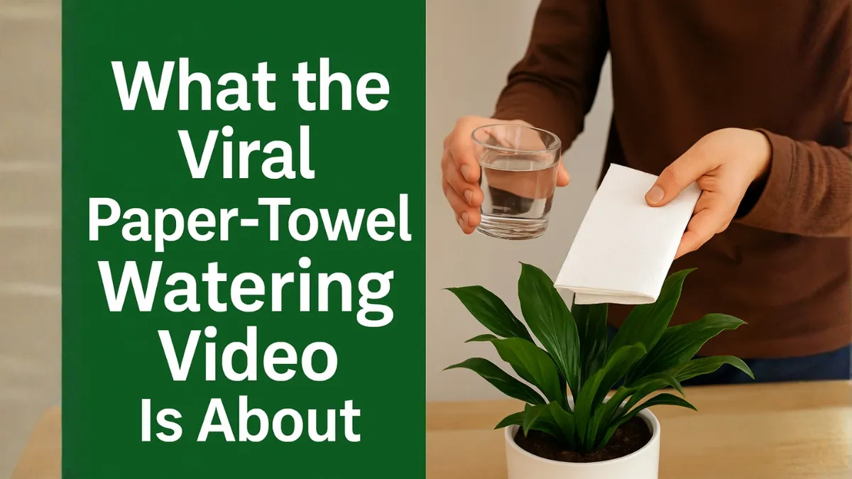 Viral Paper-Towel Watering 