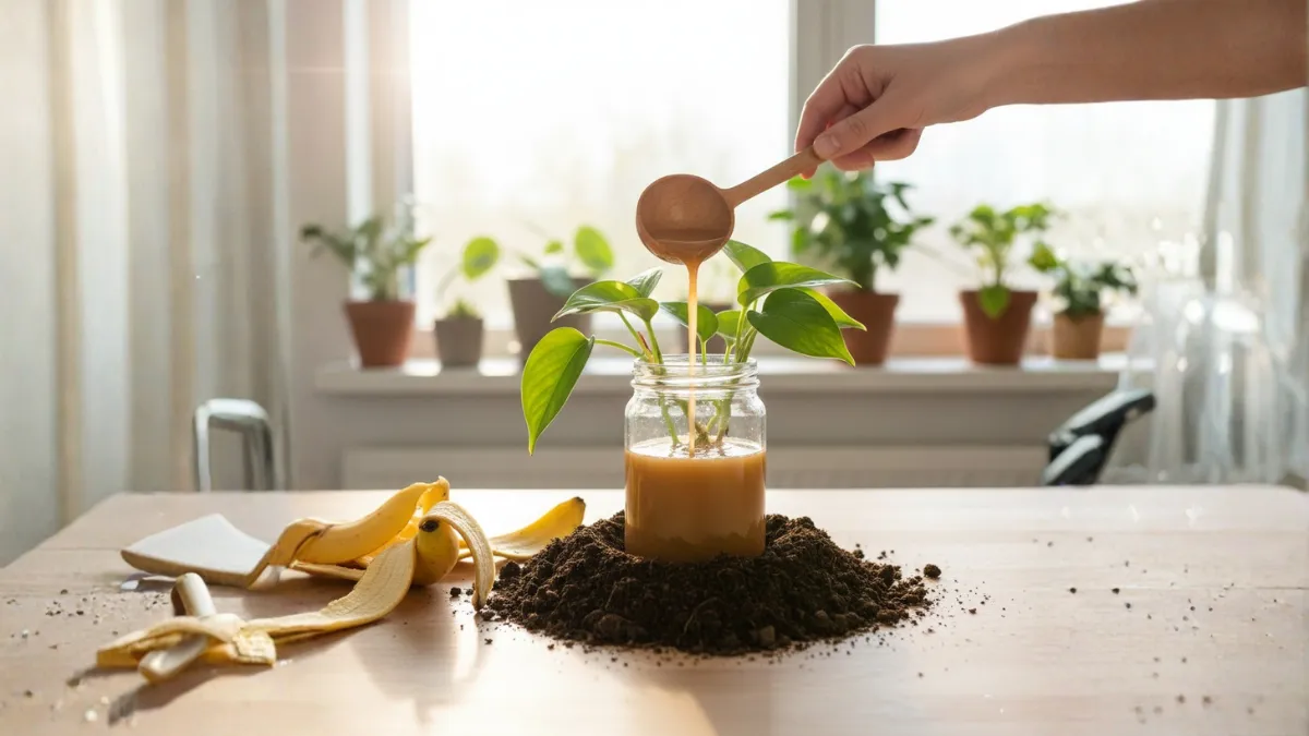 The Banana Peel Water Fertilizer Hack : Thats Reviving Indoor Plants in 2025!