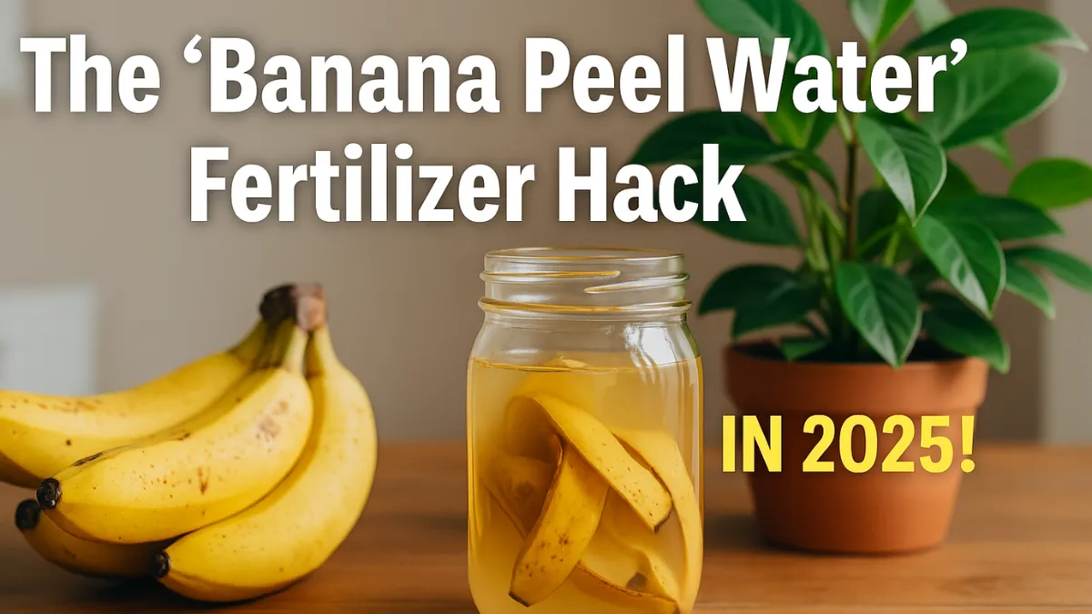 The Banana Peel Water Fertilizer Hack : Thats Reviving Indoor Plants in 2025!