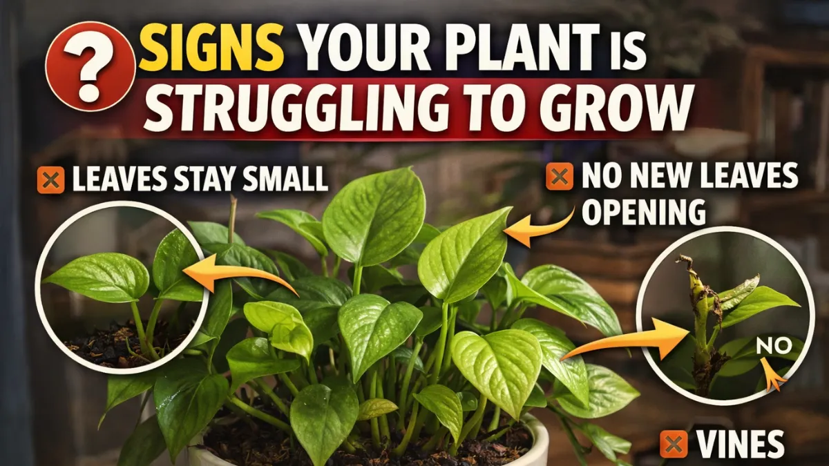 Money Plant Looks Healthy but Still Not Growing? The Real Reason Most Homes Miss