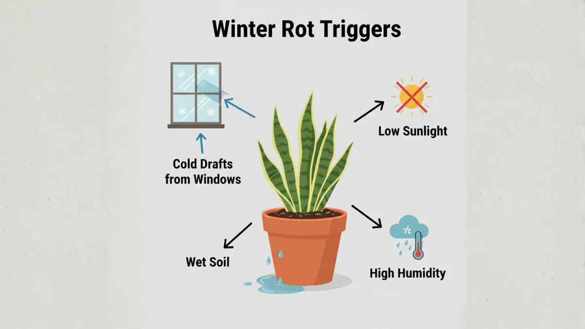 Snake Plant Leaves Turning Mushy? The Sudden 2025 Winter Rot Wave Explained