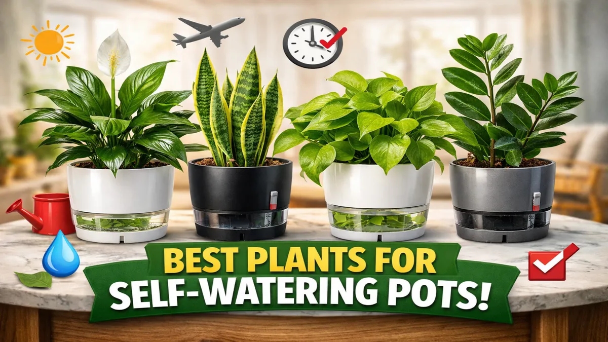 Best Indoor Plants for Self-Watering Pots (Smart Gardening)
