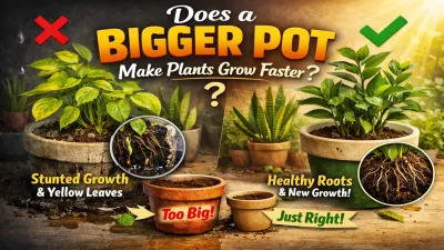 Do Bigger Pots Really Help Indoor Plants Grow Faster?