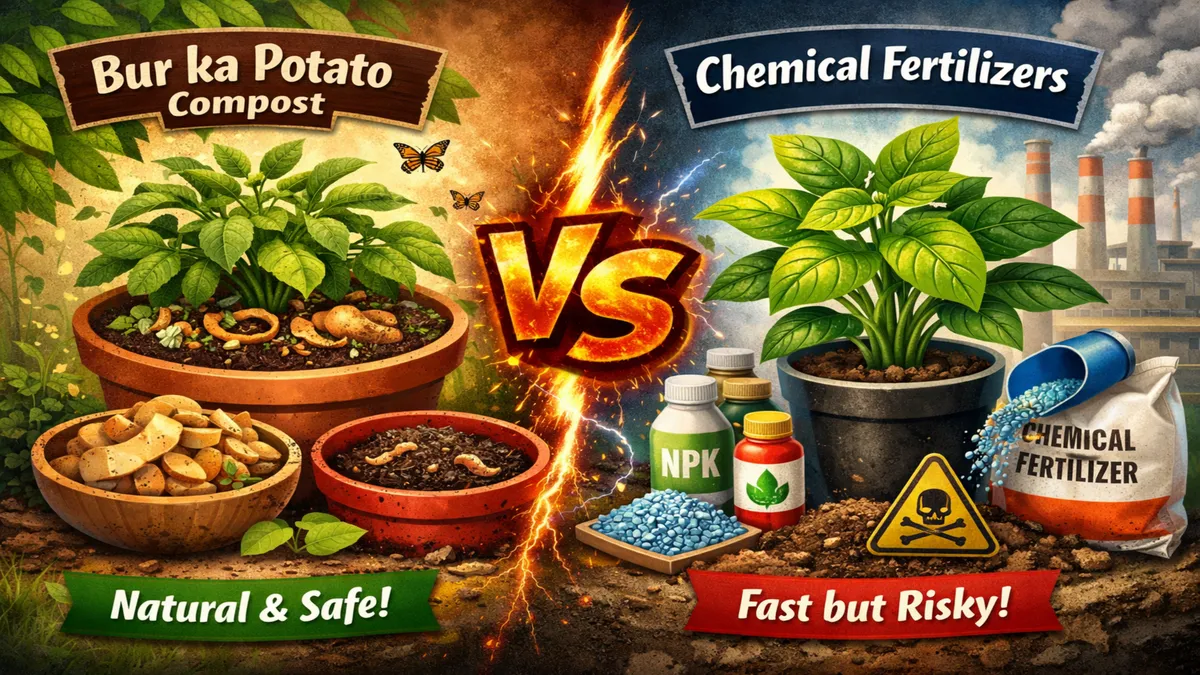 Bur Ka Potato vs Chemical Fertilizer – Which Is Better for Plants? (2026)