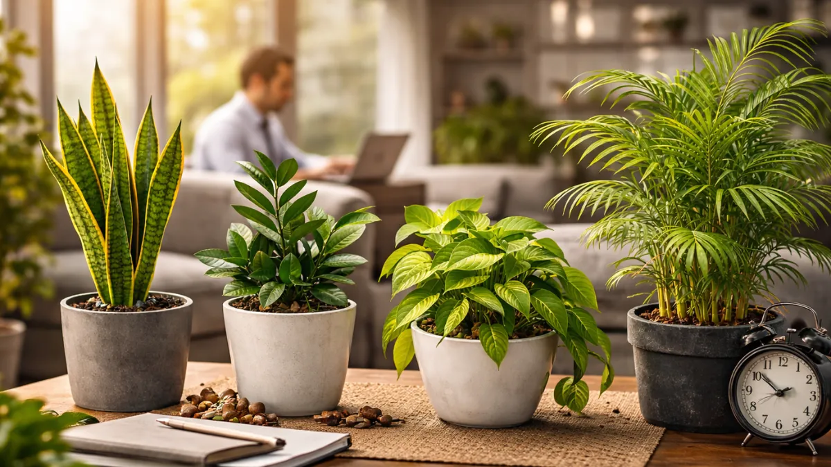 Indoor Plants for Busy Professionals – Low-Maintenance & Stylish