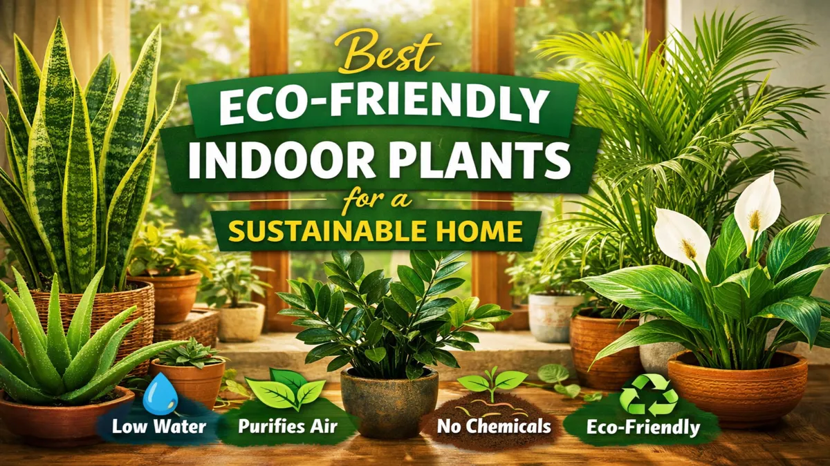 Best Indoor Plants for Sustainable & Eco-Friendly Homes