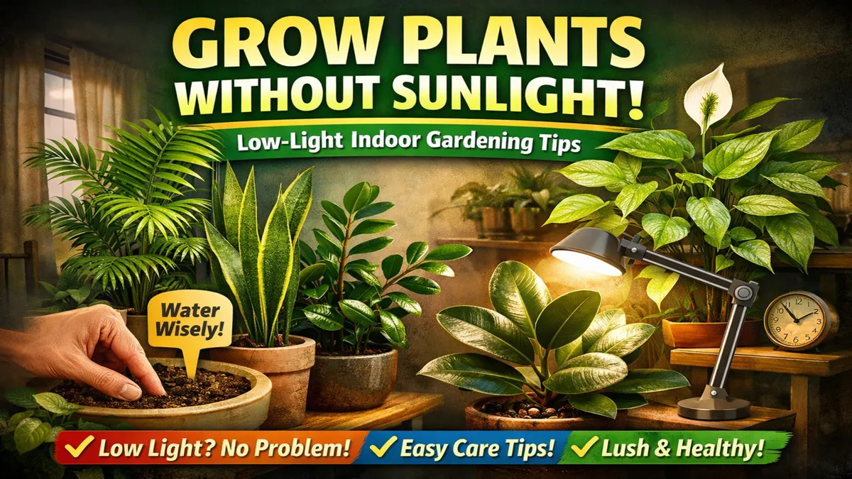 How to Grow Indoor Plants Without Sunlight – Proven Tips
