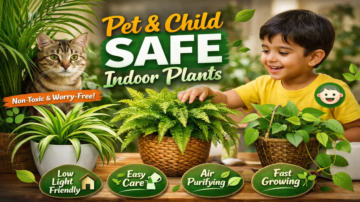 Best Indoor Plants Safe for Children & Toddlers