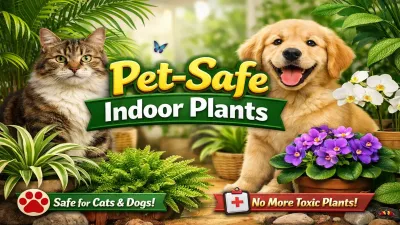 Pet-Safe Indoor Plants for Homes with Cats & Dogs (Safe List)