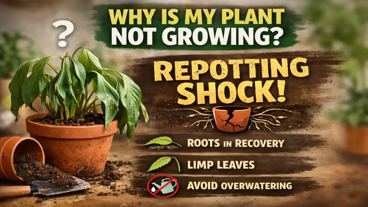 Why Your Indoor Plant Stops Growing After Repotting and What It Needs