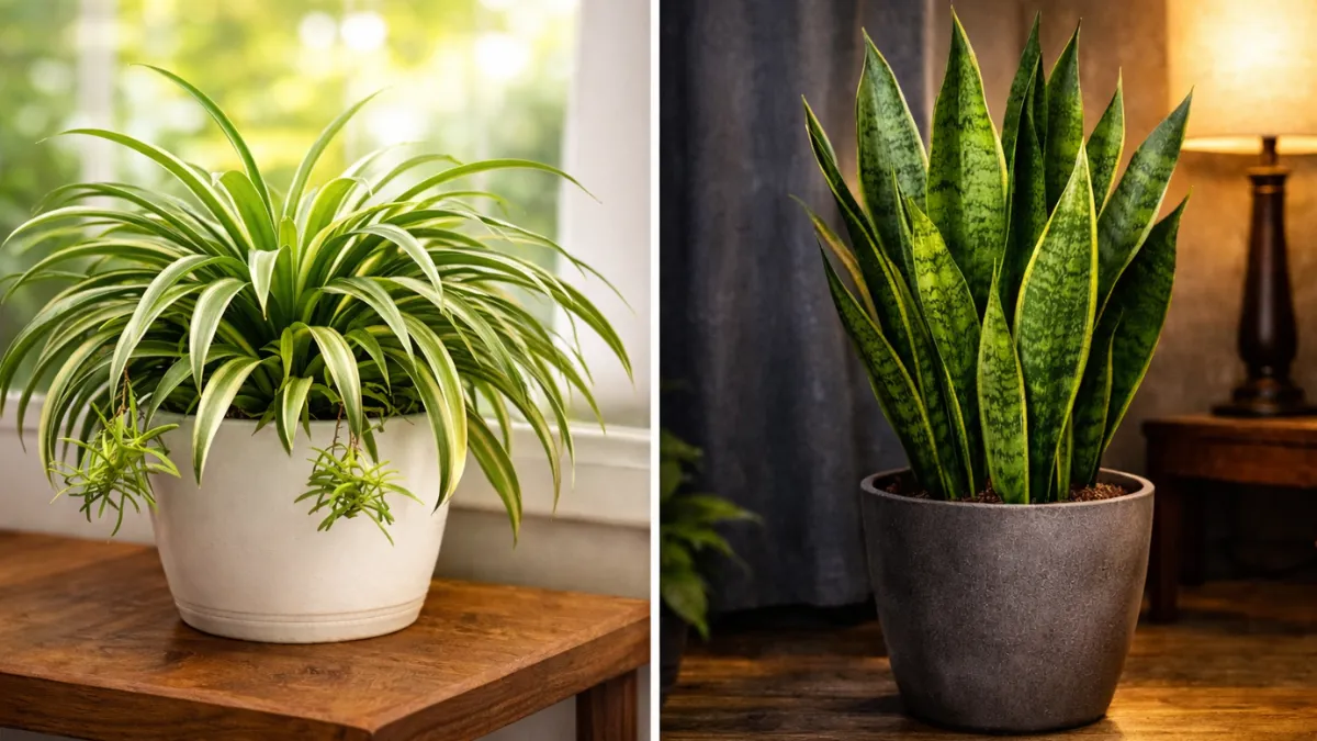 Spider Plant vs Snake Plant : Which Is Better for Your Home?