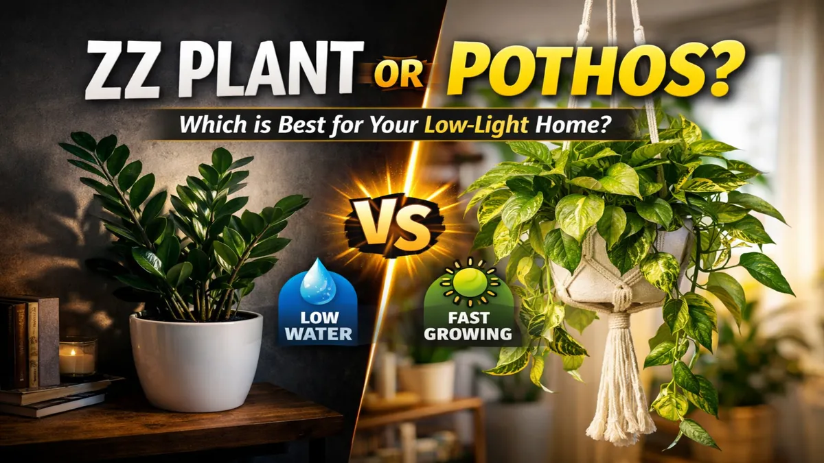ZZ Plant vs Pothos : Best Plant for Low Light Homes