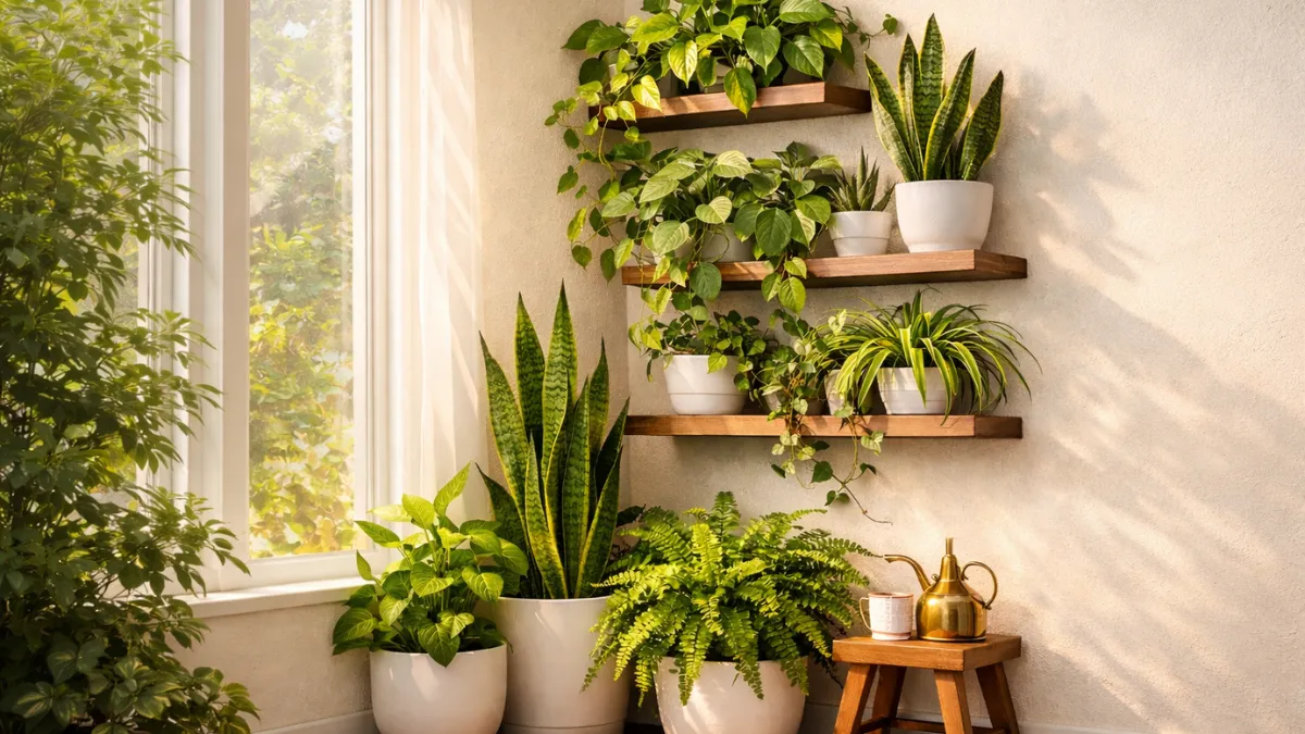 Indoor Green Corners — How to Create a Curated Plant Wall