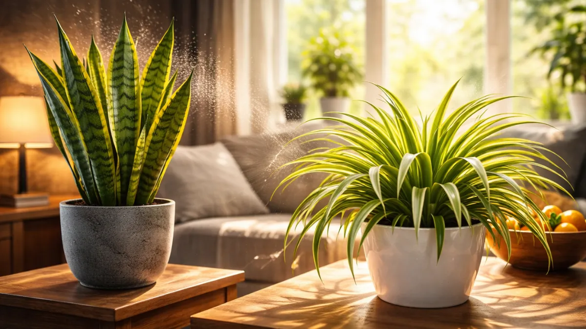 snake plant vs spider plant air quality