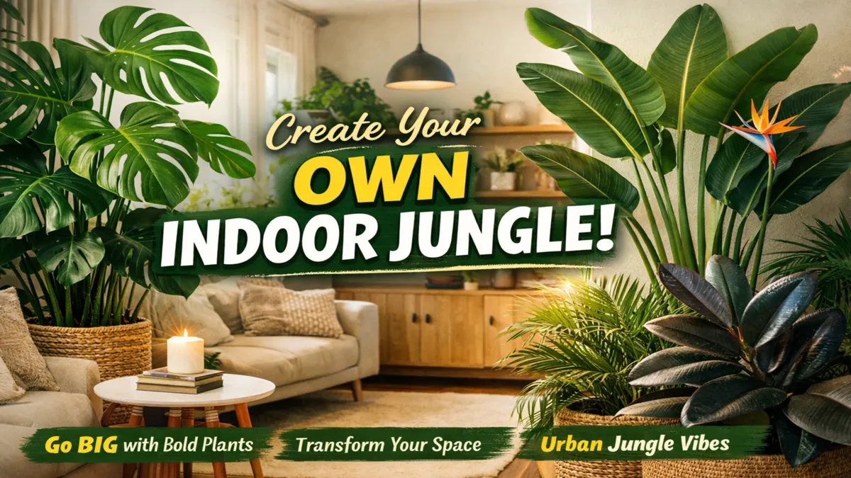 Large Statement Plants for an Indoor Jungle Style That Feels Alive