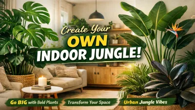 Large Statement Plants for an Indoor Jungle Style That Feels Alive