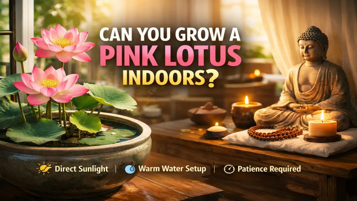 Pink Lotus Indoor : Symbolic Meaning & Growing Tips for Home Spaces
