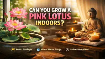 Pink Lotus Indoor : Symbolic Meaning & Growing Tips for Home Spaces