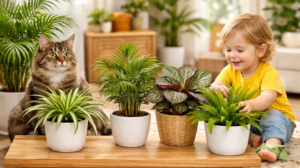 safe indoor plants for pets and children