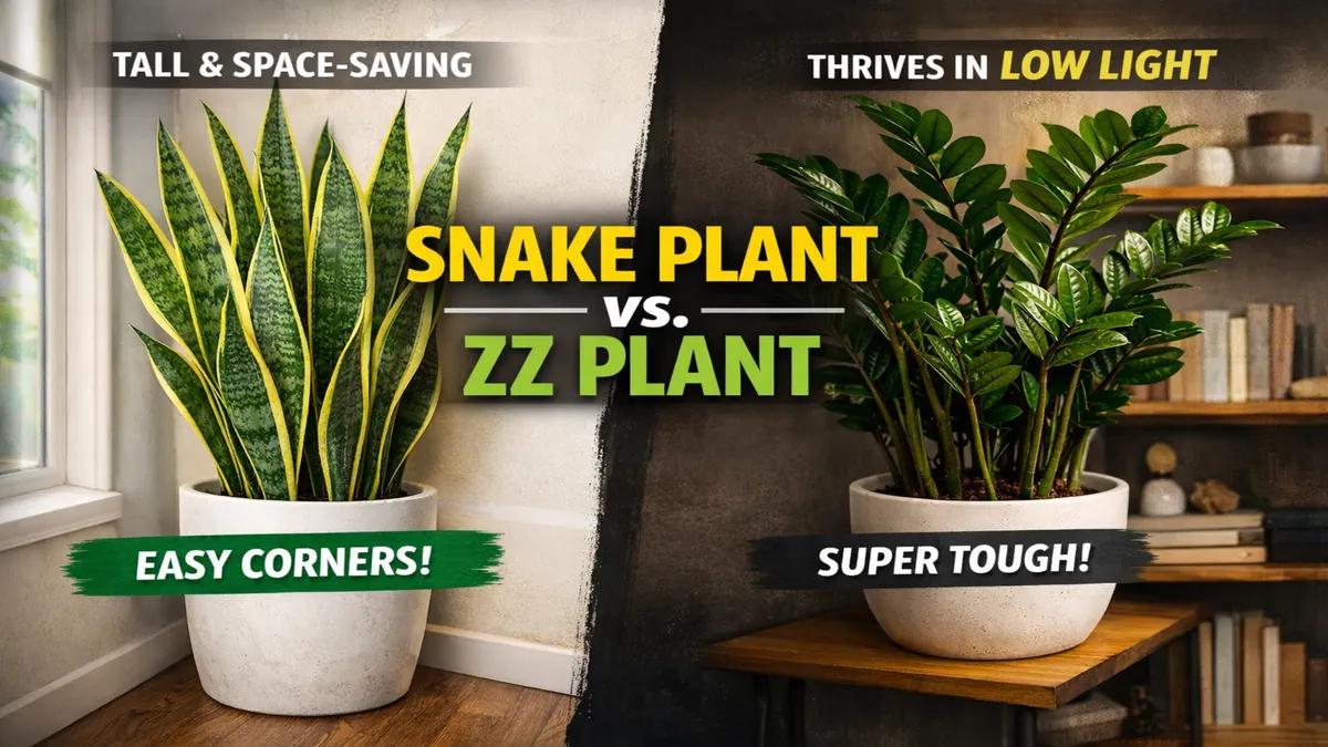 Snake Plant vs ZZ Plant: Best Choice for Small Apartments