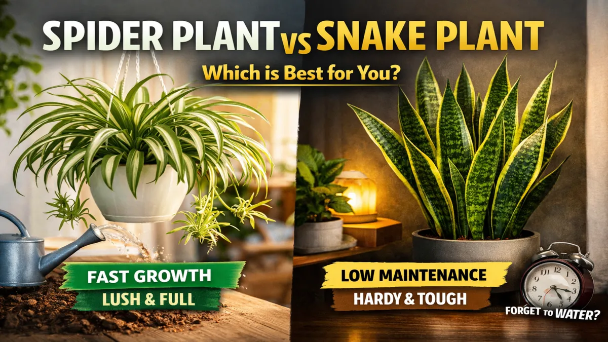 Spider Plant vs Snake Plant : Which One Should You Buy?