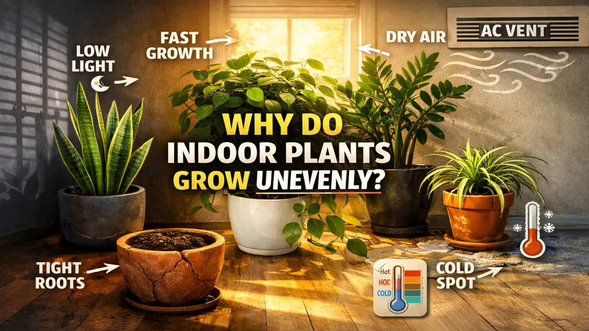 Why Indoor Plants Grow Unevenly Even in the Same Room