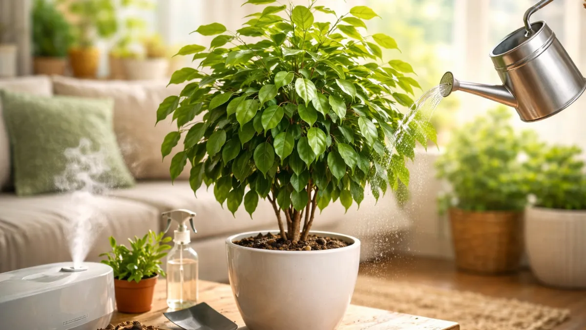 Weeping Fig (Ficus benjamina) Indoor Care Guide + Common Mistakes to Avoid