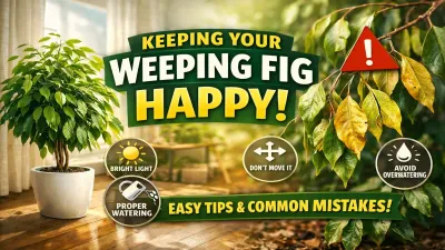 Weeping Fig (Ficus benjamina) Indoor Care Guide + Common Mistakes to Avoid