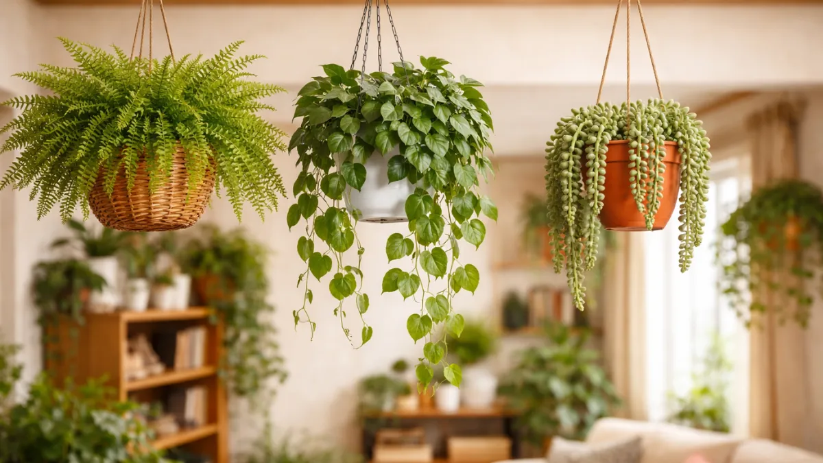hanging indoor plants