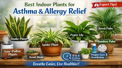 Best Indoor Plants for Asthma Patients (Cleaner Air & Easier Breathing)