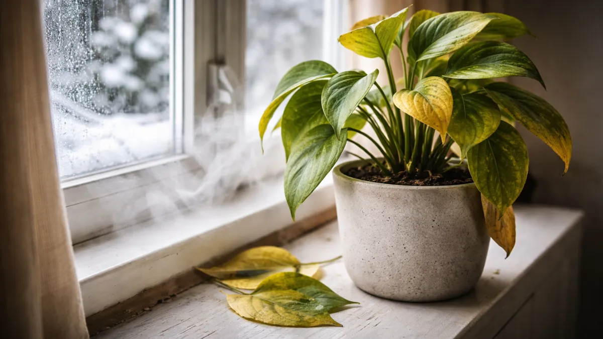 sudden drop in temperature indoor plants