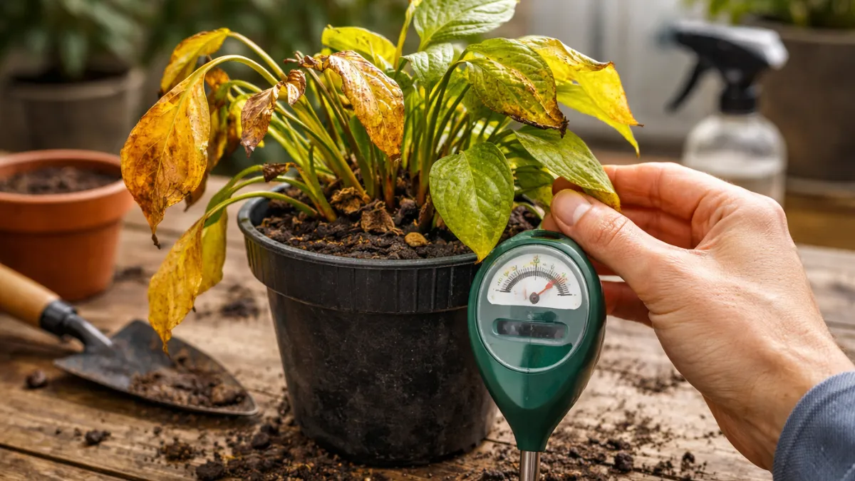 revive a dying indoor plant