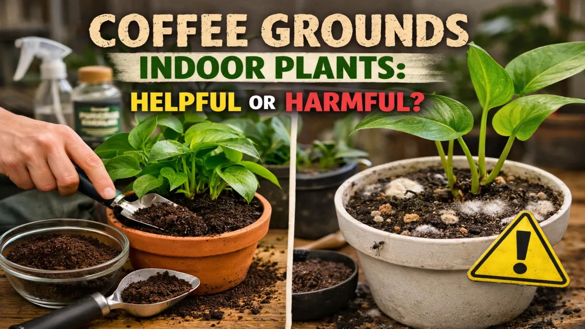 Coffee Grounds for Indoor Plants : Benefits, Risks & How to Use Them Correctly