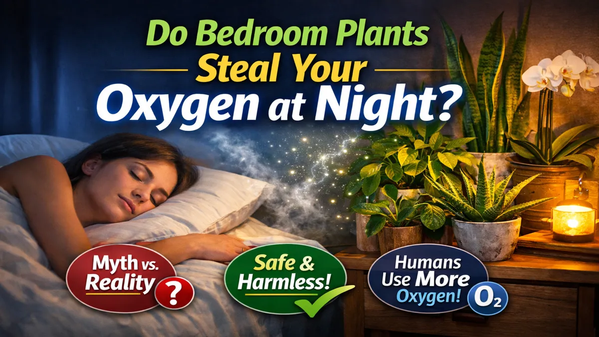 Do Indoor Plants Compete for Oxygen at Night? Myth vs Reality