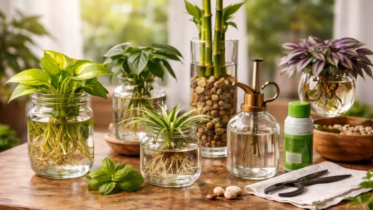 plants that grow in glass containers