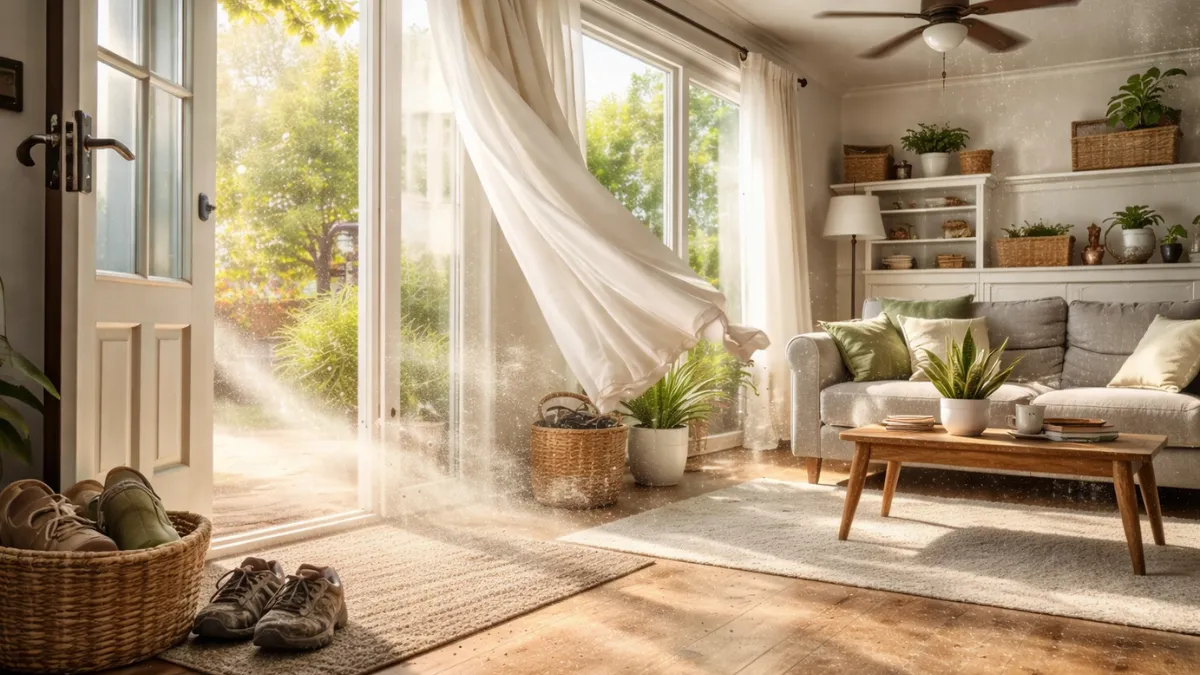 Do indoor plants reduce dust