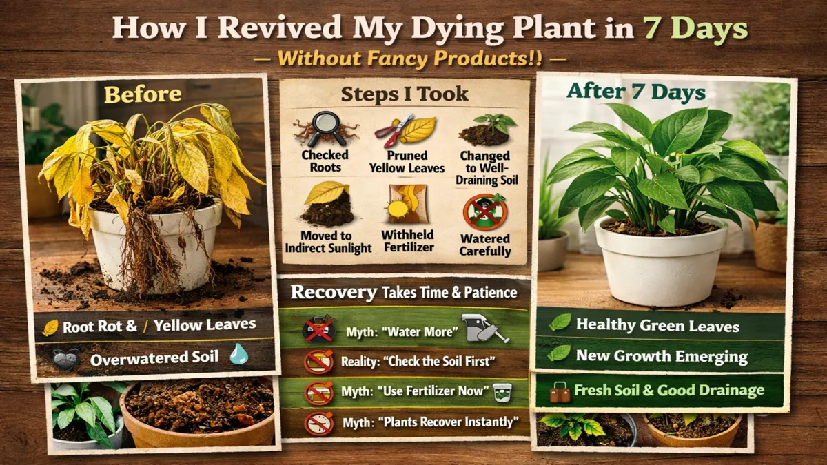 How I Turned My Dying Indoor Plant Into a Healthy One in 7 Days