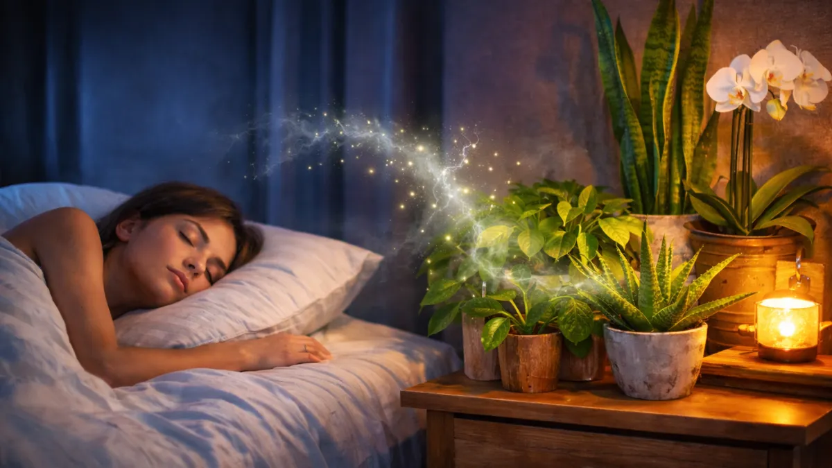 do indoor plants compete for oxygen at night