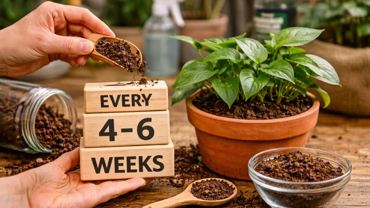 coffee grounds for indoor plants
