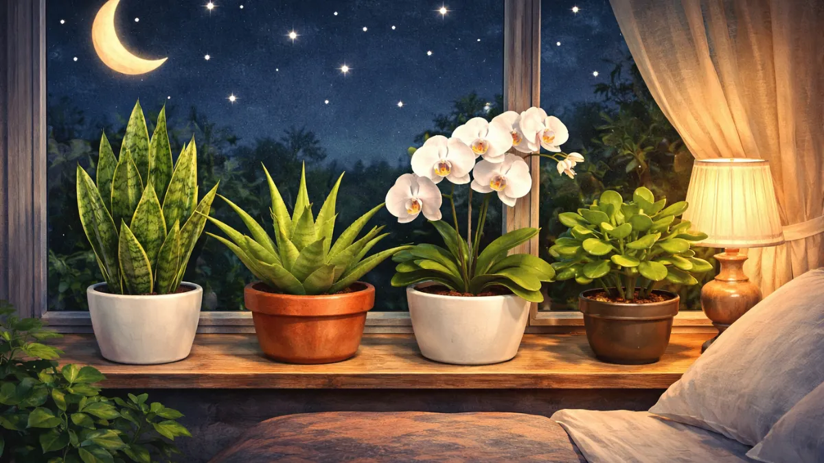 plants that release oxygen at night