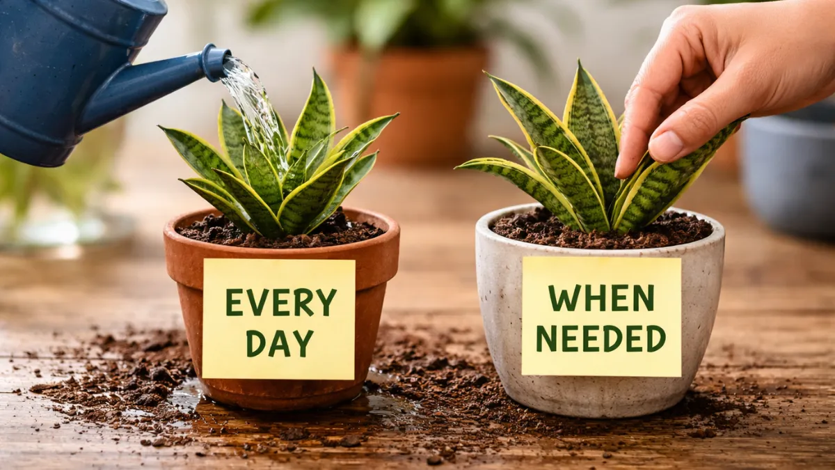 overwatering indoor plants
