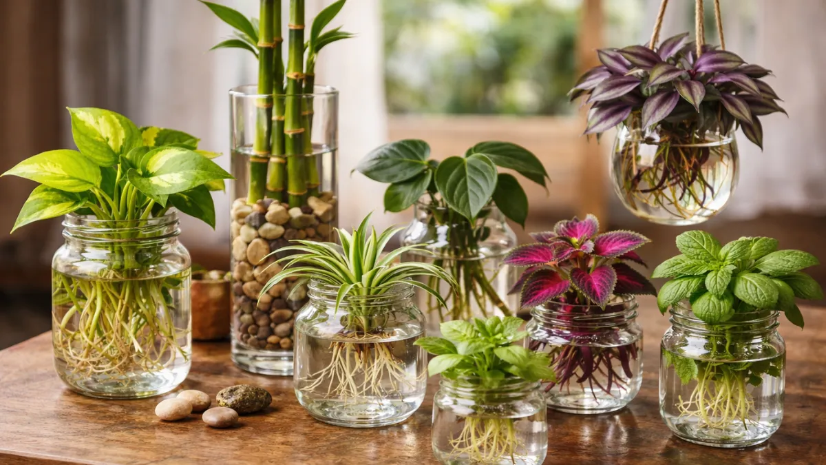 plants that grow in glass containers