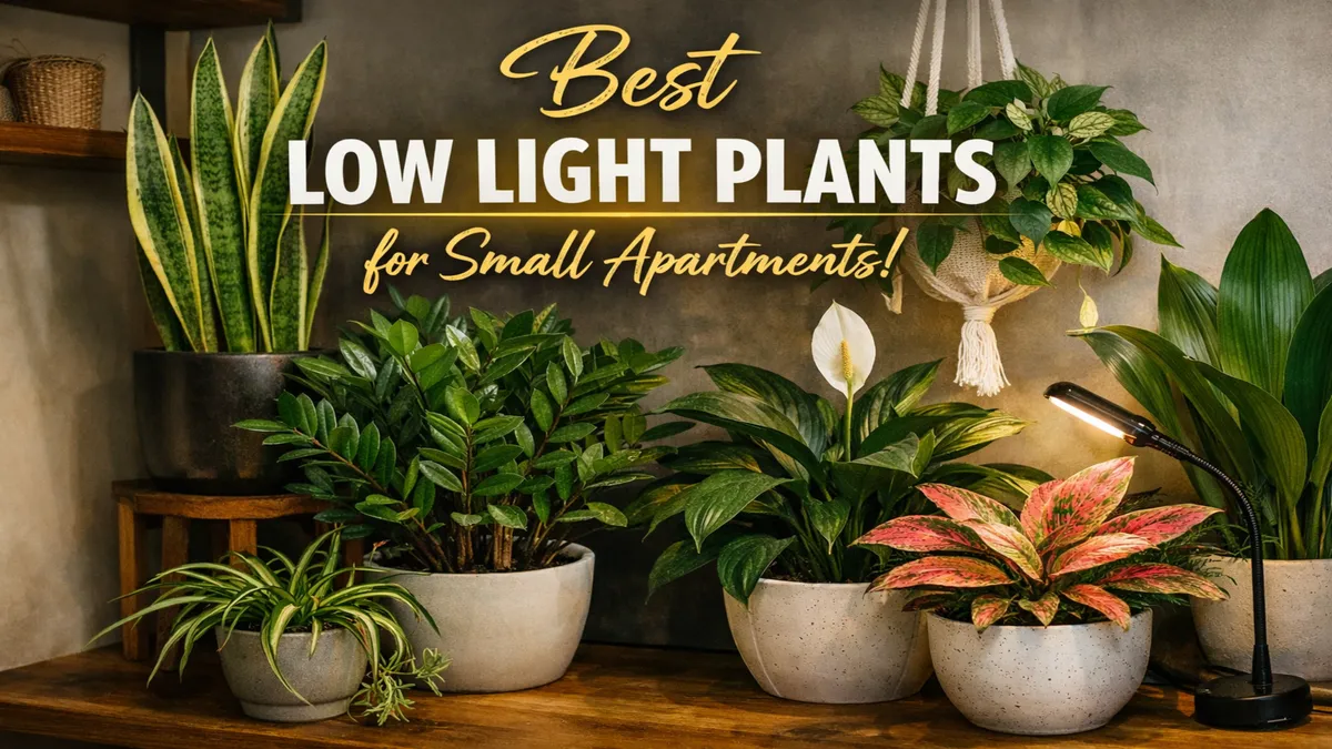 Best Indoor Plants for Small Apartments & Low Light Spaces