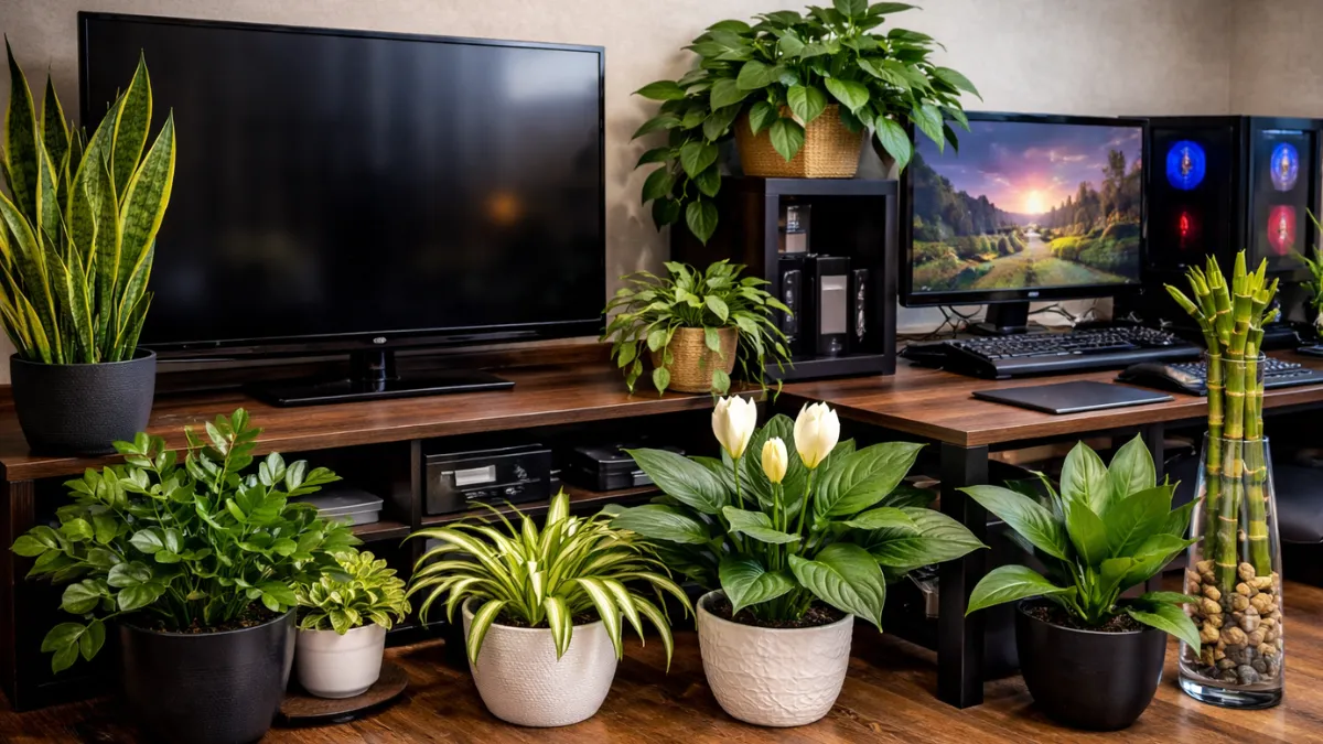 plants for electronics area