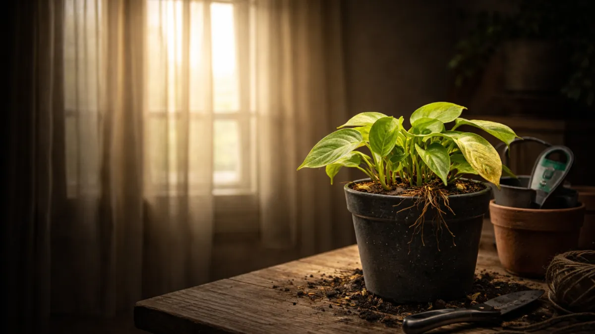 why indoor plants are not growing
