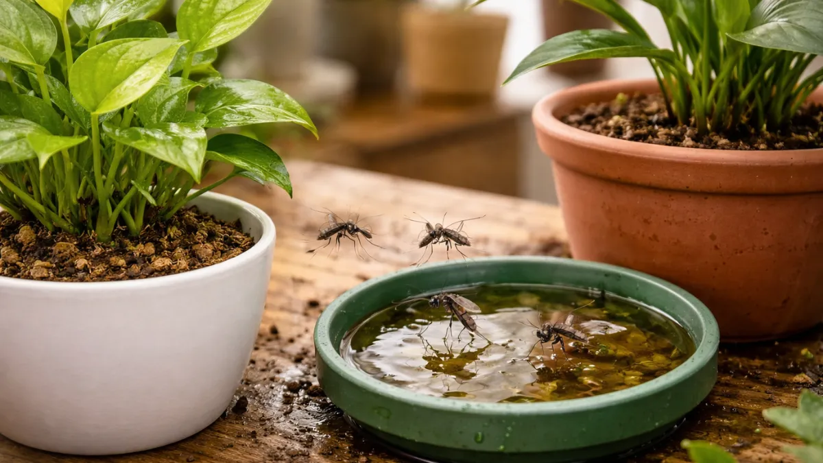 mosquitoes indoor plants