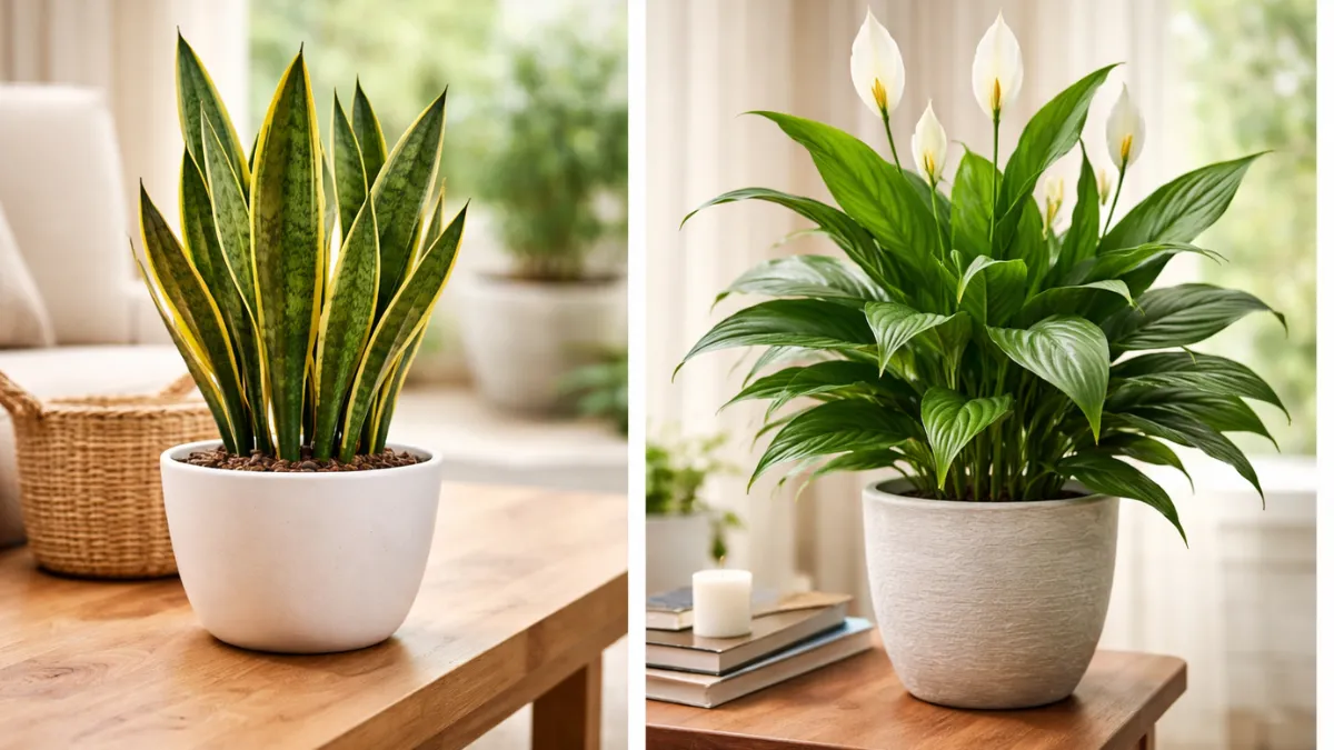 snake plant vs peace lily