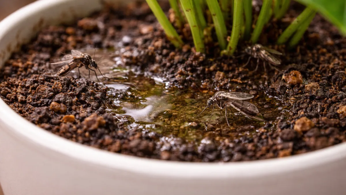 mosquitoes indoor plants